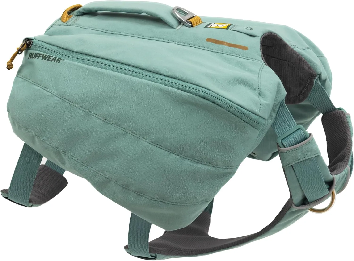 Ruffwear, Front Range Dog Day Pack, Backpack with Handle for Hikes & Day Trips, River Rock Green, X-Small
