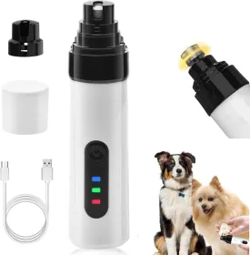 Silent Groom Pro Nail Grinder, Dog Silent Nail Grinder Trimmer, Rechargeable Charging Pet Nail Grinder, Pet Paws Grooming Smoothing Tool