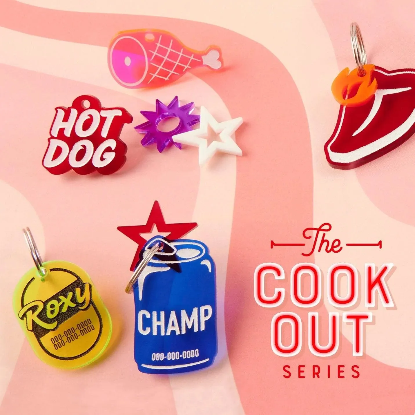T-Bone Steak Personalized Pet Tag