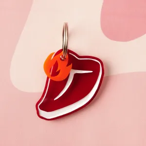 T-Bone Steak Personalized Pet Tag