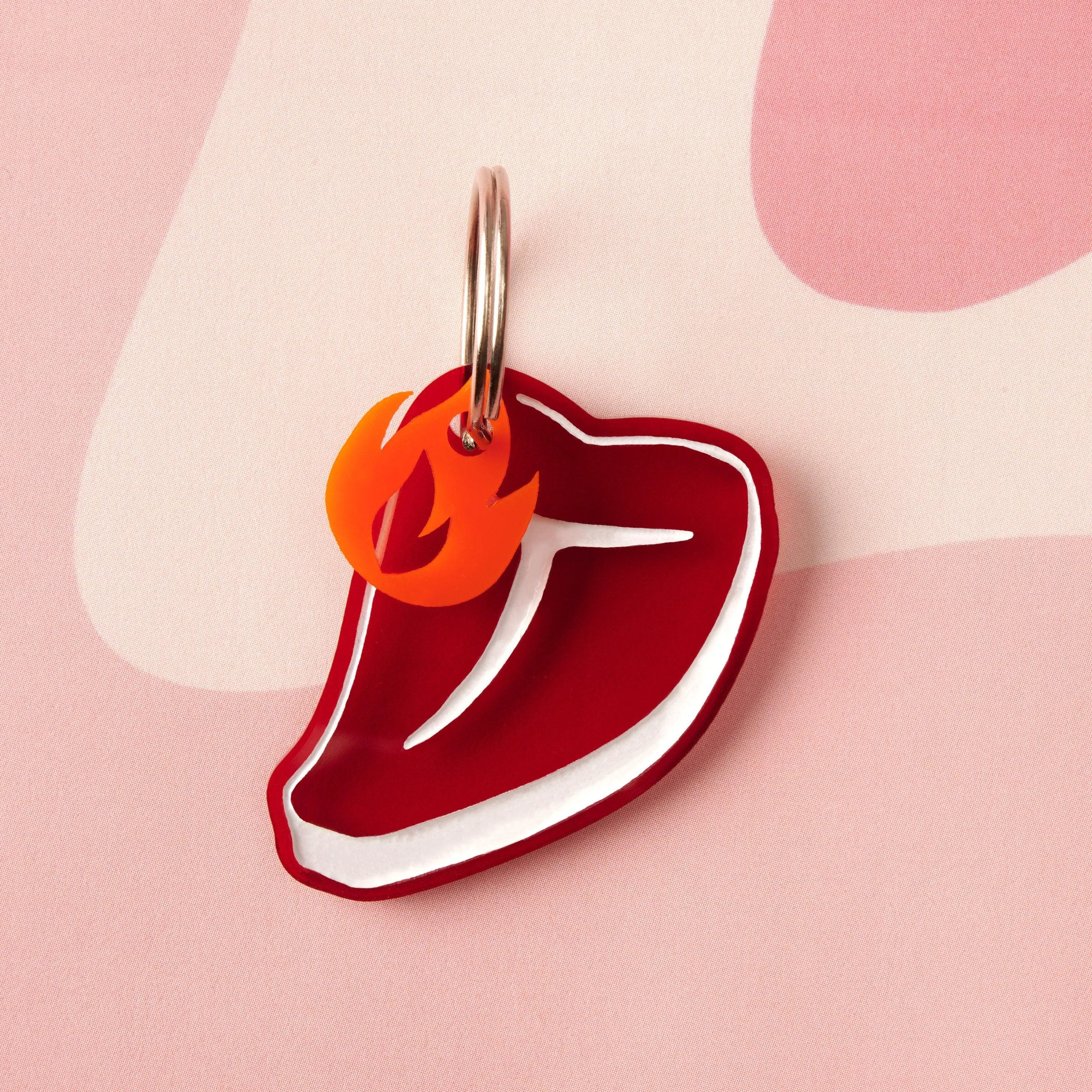 T-Bone Steak Personalized Pet Tag
