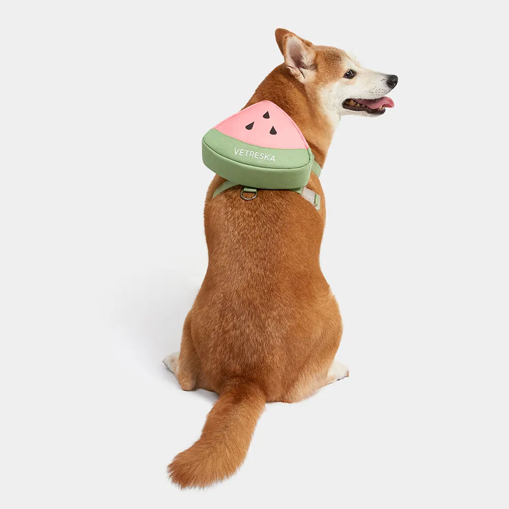 VETRESKA Watermelon Backpack Harness & Leash Set For Cats & Dogs