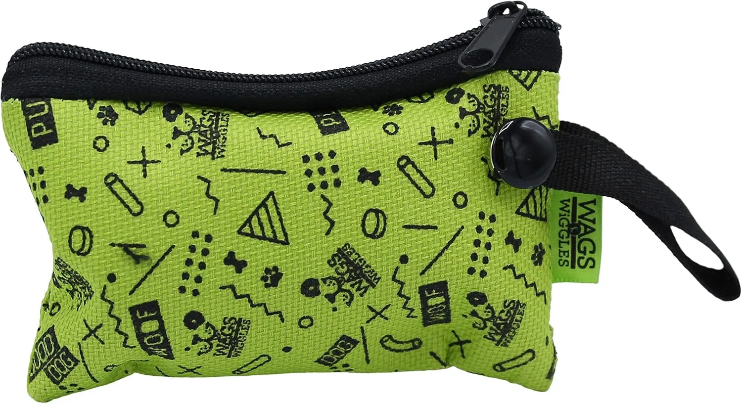Wags & Wiggles Waste Bag Dispenser with 30 Dog Poop Bags | Pineapple Scented Doggie Bags & Adorable Dispenser | Strong Dog Waste Bags, Great for Everyday Use