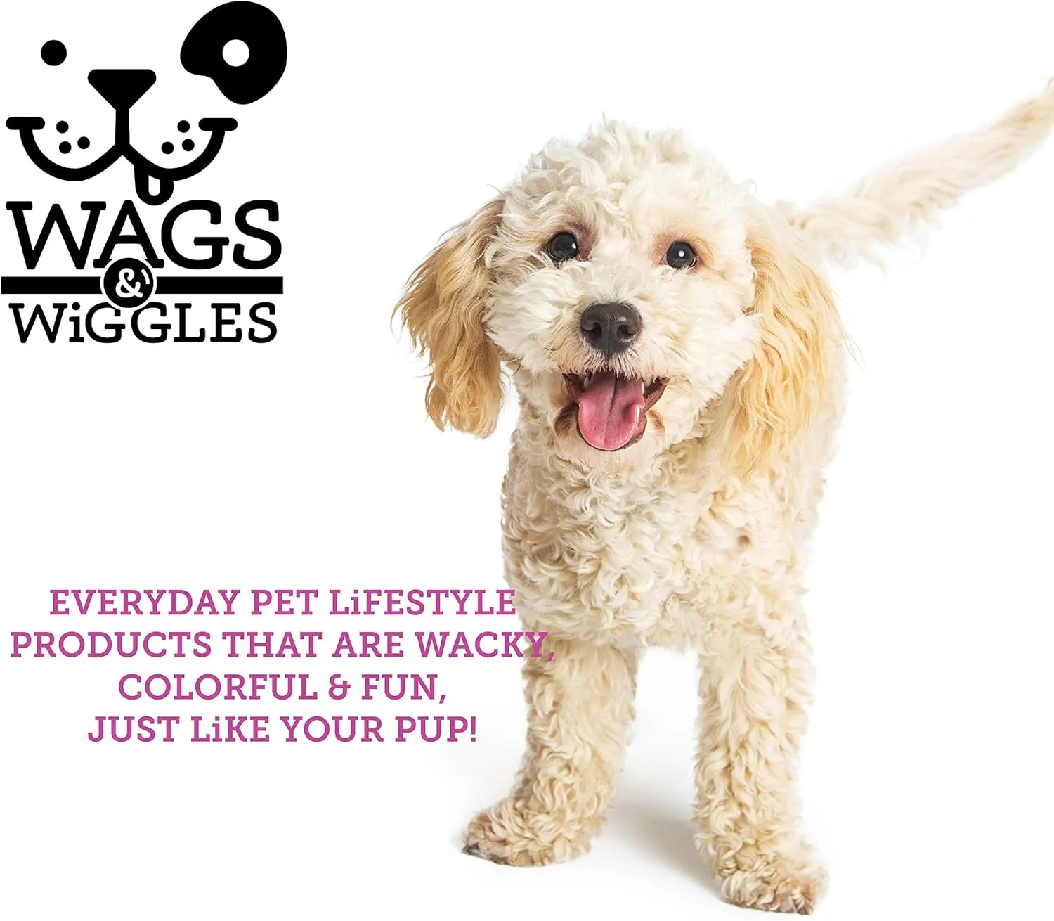 Wags & Wiggles Waste Bag Dispenser with 30 Dog Poop Bags | Pineapple Scented Doggie Bags & Adorable Dispenser | Strong Dog Waste Bags, Great for Everyday Use