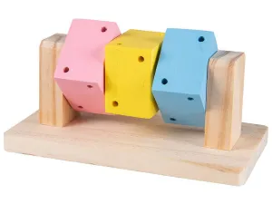 Wooden Spinning Cubes 14X7,5X6,5Cm Multicolour