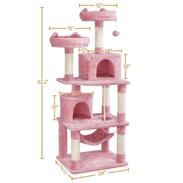 Yaheetech 62.5'' H Cat Tree Cat Tower