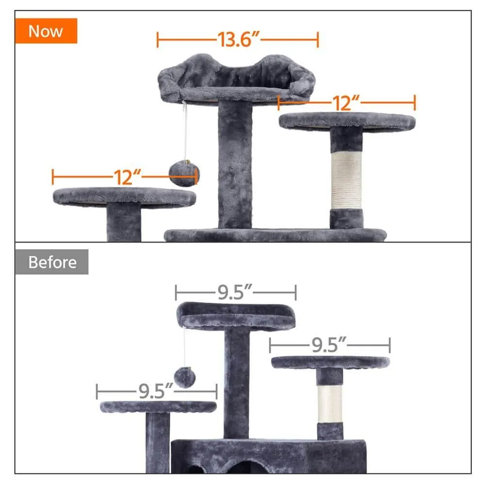 Yaheetech Cat Tree 54 Inch