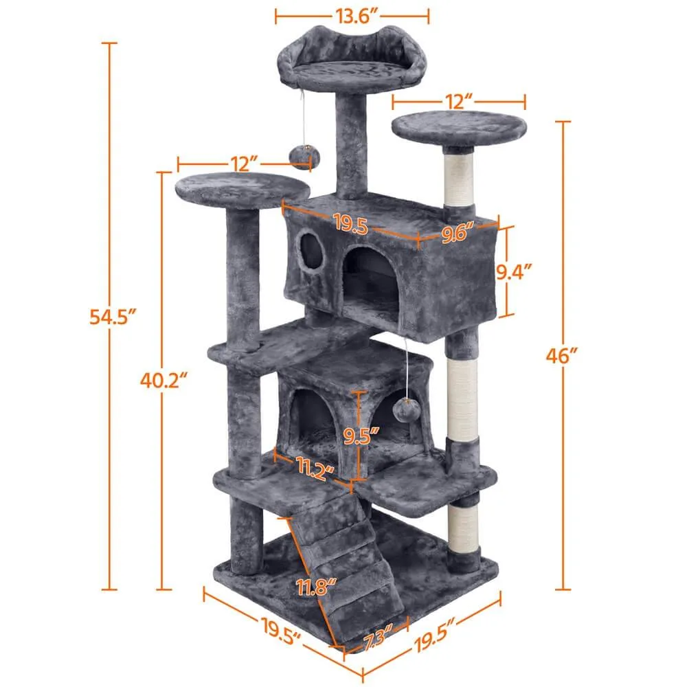Yaheetech Cat Tree 54 Inch