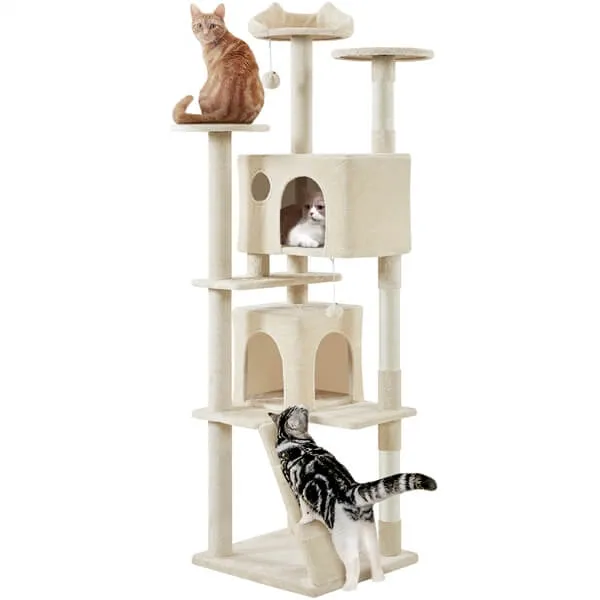Yaheetech XL Cat Tree 80in Multi-Level Cat Tower
