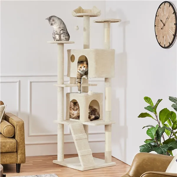 Yaheetech XL Cat Tree 80in Multi-Level Cat Tower