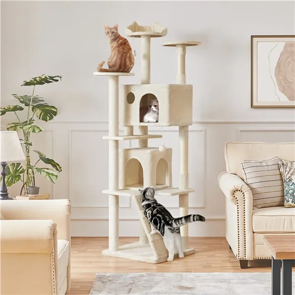 Yaheetech XL Cat Tree 80in Multi-Level Cat Tower